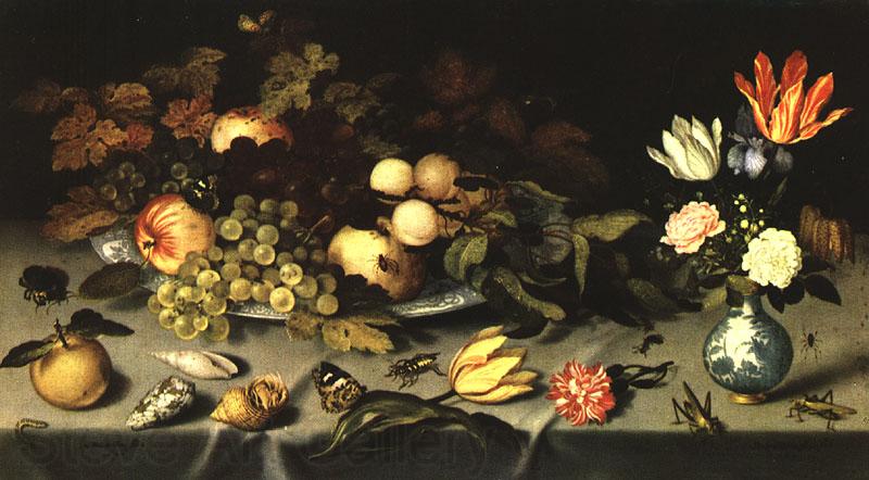 AST, Balthasar van der Flowers and Fruit  fg France oil painting art